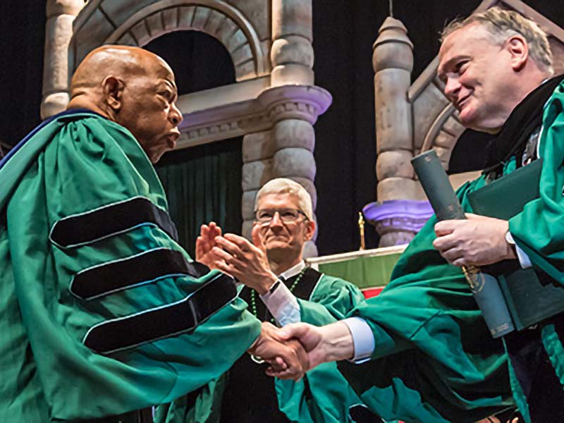 John Lewis receives an honorary degree