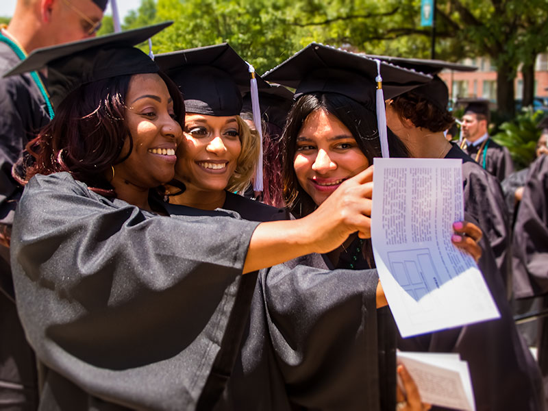 smiling graduates