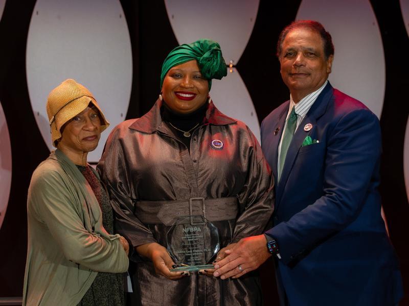 Halima presented award