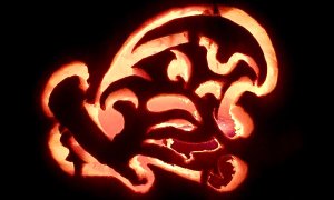 Angry Wave jack o lantern